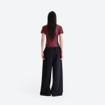 No. 10 Snake‑print Sheer Top